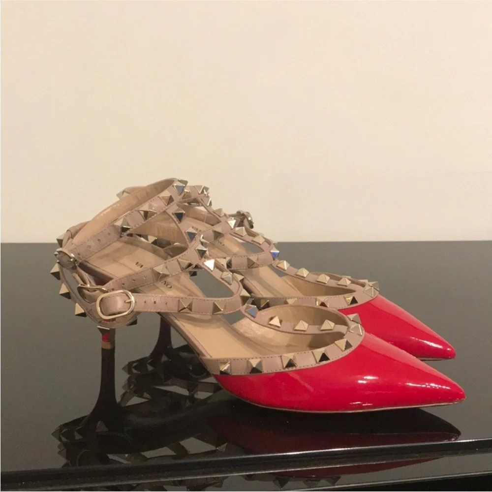 VALENTINO GARAVANI ROCKSTUD Kitten Heels - Picture 10 of 10